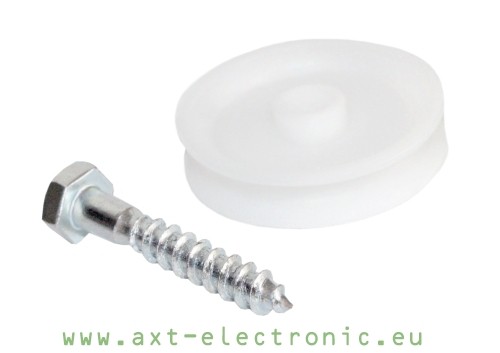 Umlenkrolle UR, standard  AXT-electronic - electronic doorkeeper / pop  hole opener - Europe-EN-Shop