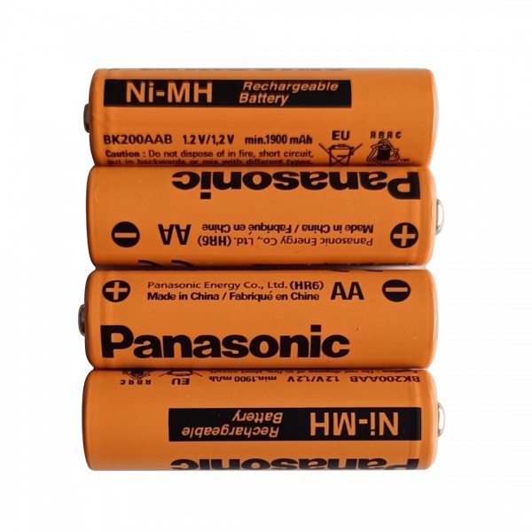 Piles rechargeables 4x AA (Ni-MH) pour VSF, BZ, VSE/D-Solar, Solar1 ext. Cellule solaire